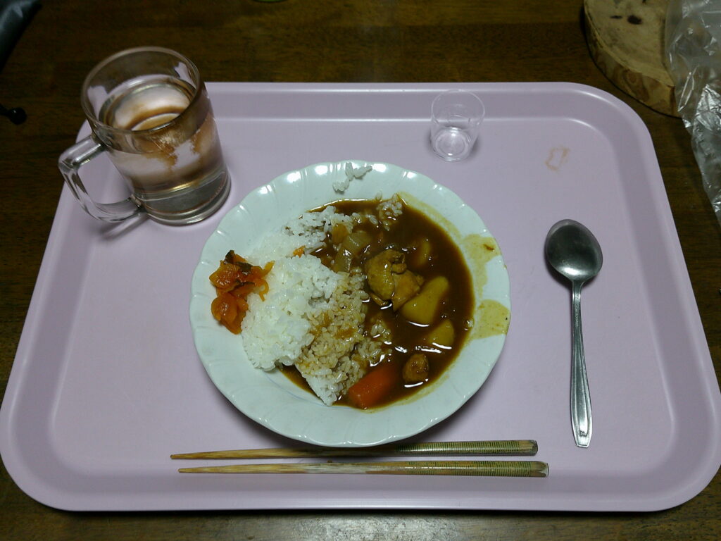 今日の夕食－カレーライス
