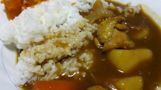 今日の夕食－カレーライス