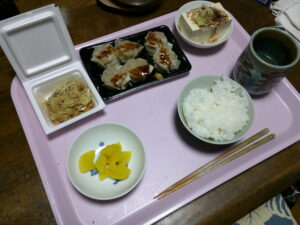 今日の夕食―焼売定食