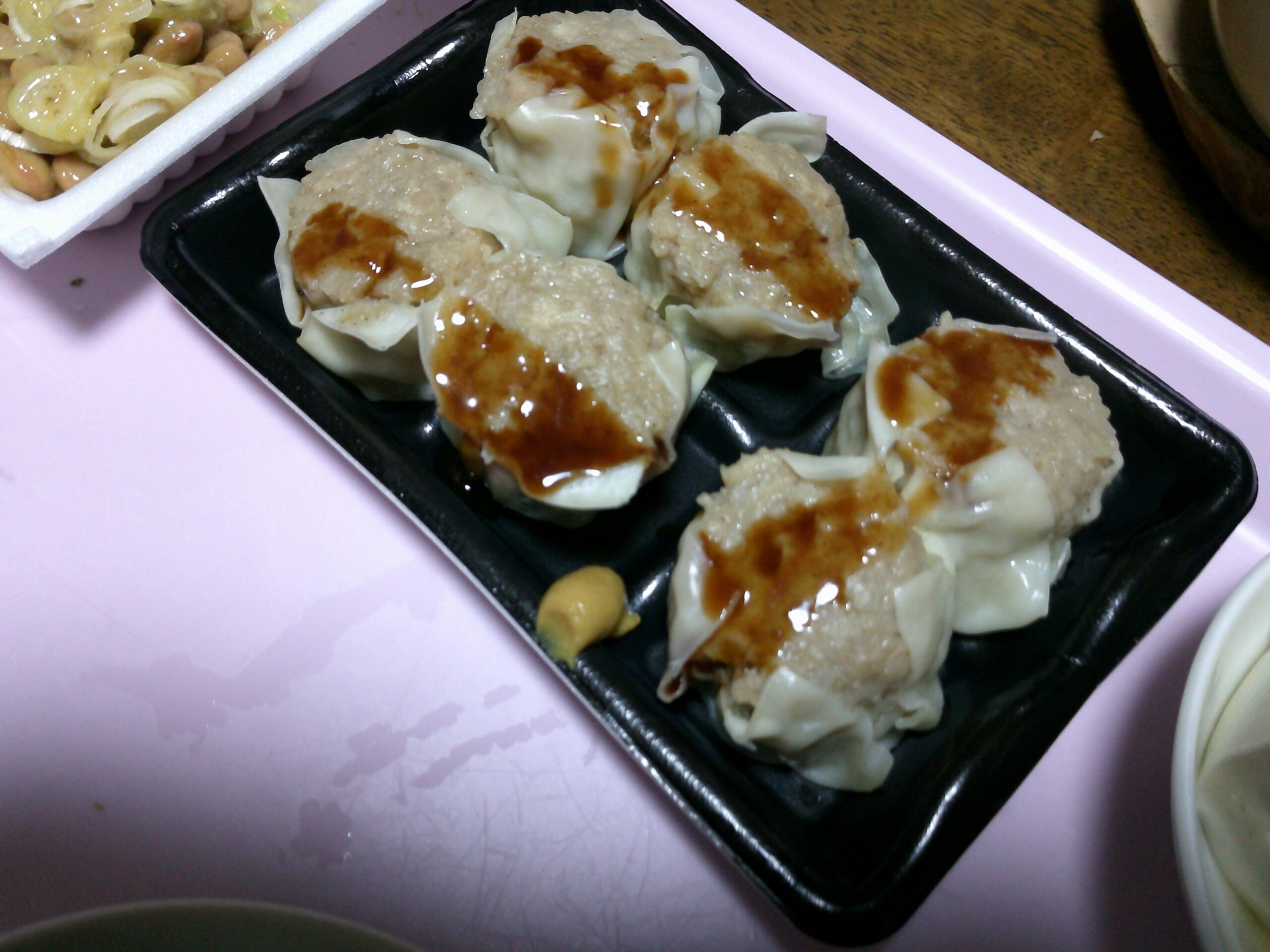 今日の夕食―焼売定食