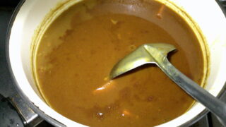 今日の夕食－カレーライス